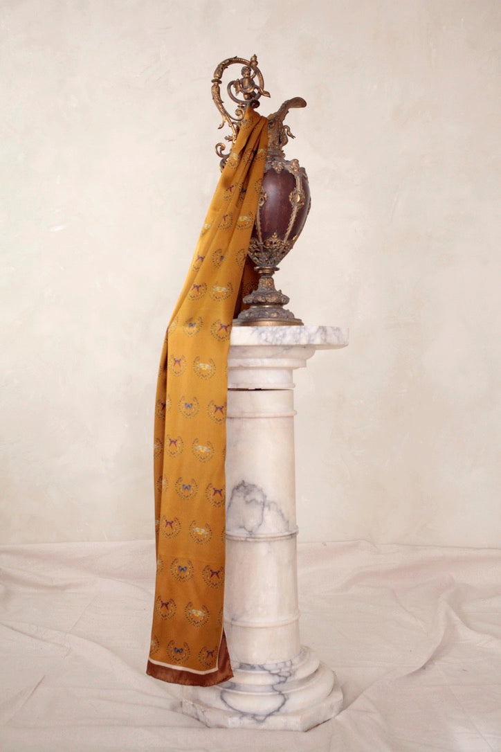 15"x75" Rosalie, Honey 100% Silk