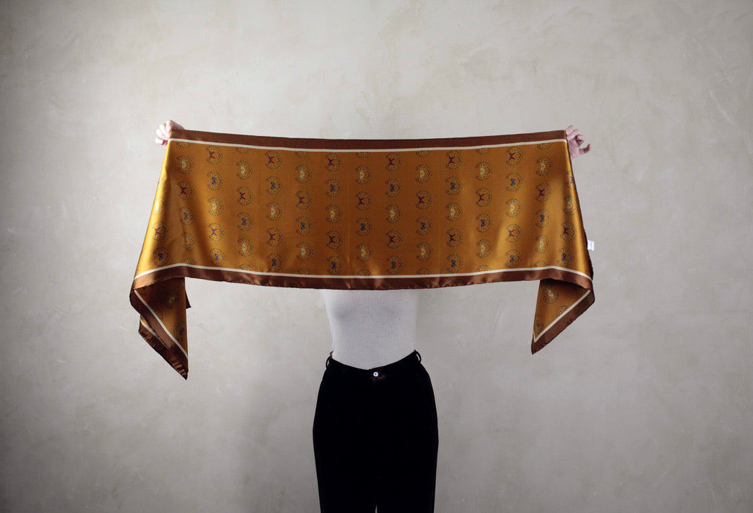 15"x75" Rosalie, Honey 100% Silk